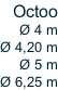 Octoo Ø 4 m Ø 4,20 m Ø 5 m Ø 6,25 m